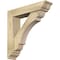 Ekena Millwork Olympic Traditional Rough Sawn Bracket w/ Offset Brace, Douglas Fir, 6"W x 26"D x 26"H BKT0604X26X26OLY01RDF - alternate 1
